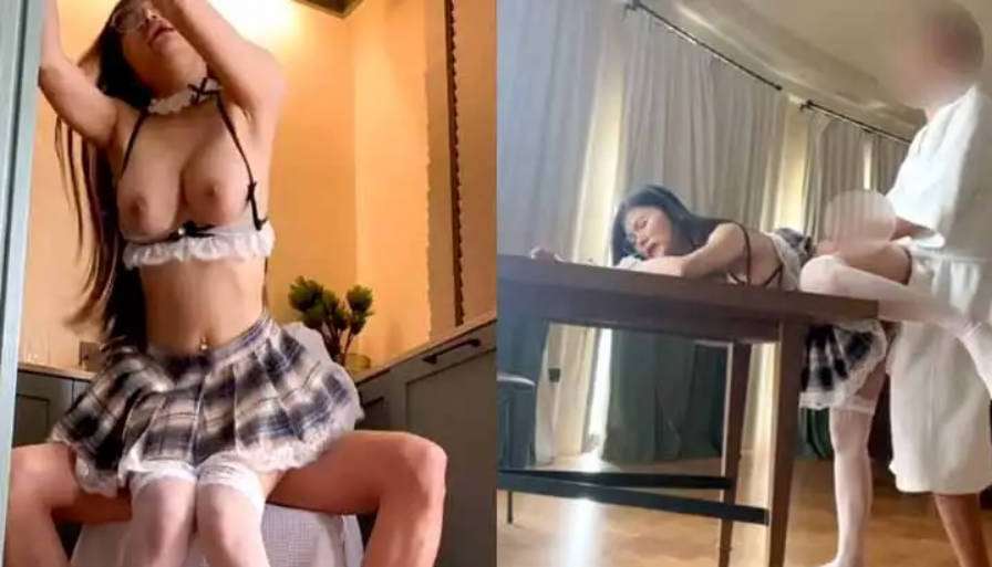 享受女仆装私人骚秘书的服务 大屌插浪穴 各种姿势怼着操 超级骚 完美露脸