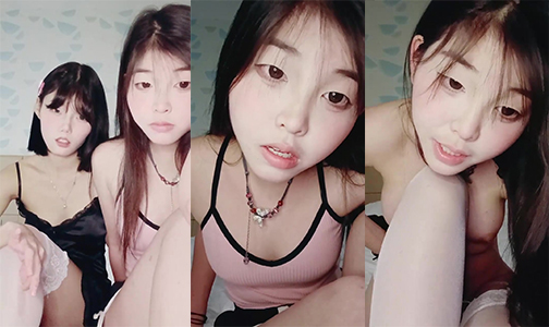 清纯颜值妹妹！和漂亮闺蜜一起！双女舌吻调情，翘起屁股看嫩穴，白丝极品美腿，掰穴展示很紧致