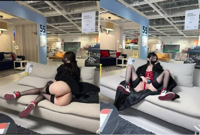 臉紅Dearie 宜家人前露出 性感騷丁黑絲肛塞女神極度反差 勁爆身福利片网站材長腿蜜尻 有錢人的玩物