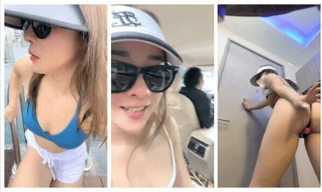 泰国买春指南【翘臂木子】出国旅游，特意到牛郎圈找牛郎，开房啪啪，小骚货得到了前所未有的满足}