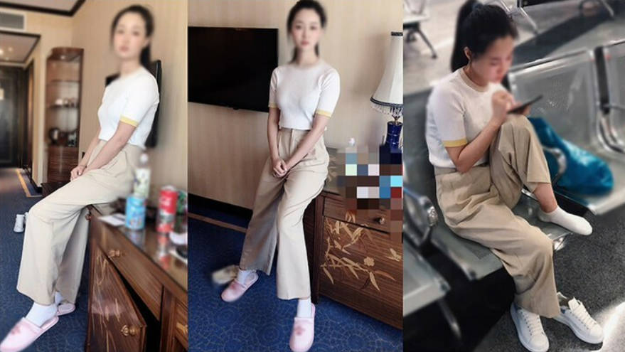 白色棉襪控性癖小夥套路坐臺少婦,聲稱只做大保健,剛擼射,套路藥倒拿棉襪腳再擼壹發}